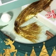 thumbnail image 4 of HXRH Gold Christmas Tinsel Strands 19.6 inch Metallic Christmas Tree Icicle Tinsel Foil Fringes Festivals Hanging Decorations Home Holiday Birthday Wedding Anniversary Party Supplies 3000 Pcs, 4 of 6