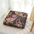 thumbnail image 4 of Paisley Meditation Cushion, Square Floor Pillow for Yoga Sitting and Relaxation 22 x 22, 4 of 7