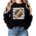 thumbnail image 5 of Football Sweatshirt for Women Cute Polka Dot Game Day Crewneck, Army Green Sweatshirt, M, 5 of 8
