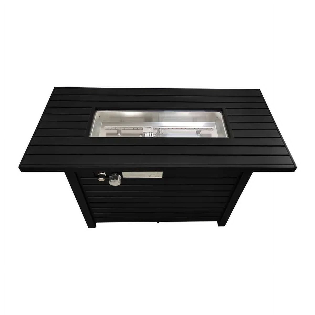 E-Western 25-inch Steel Outdoor Fire Pit Table with Lid, Modern Design, Suitable for Garden & Patio, Includes Safety Features, Easy Assembly