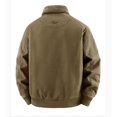thumbnail image 4 of Jerdar Men's Cotton Sherpa Collar Washed Jacket, Loose Fit Thickened Winter Coat with Multi‑Pockets, Casual Outdoor Outerwear Winter Jackets, 4 of 9