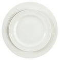 thumbnail image 4 of Elama Nikki 18 Piece Ribbed White Porcelain Dinnerware and Serving Bowl Set, Service for 4, 4 of 8