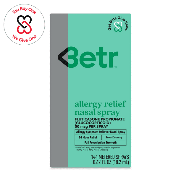 Betr Remedies 24 Hour Allergy Relief Nasal Spray Fluticasone Propionate