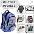 thumbnail image 6 of Yspwyqan School Backpack for Teens Girls, Galaxy Axolotl 17 Inch Lightweight Laptop Backpack, Fits 15.6 Laptop, Multiple Pockets for High School Back to School Gifts, 6 of 7