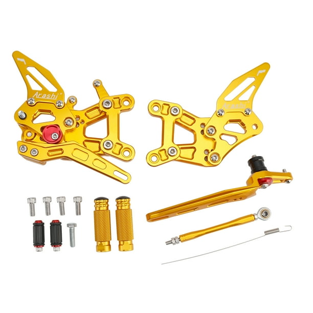 Reposapiés traseros ajustables de competición dorados para Honda CBR1000RR-R SP 2021-2025