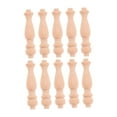 thumbnail image 4 of WHAMVOX 10pcs Wooden Baluster Spindles Wood Spindles Unfinished Decorative Wood Craft Spindles for Crafts Woodworking and Furniture, 4 of 6