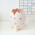 thumbnail image 2 of CoreLiving Dinosaur Egg Pen Organizer for Desk Pink Pencil Holder Cute Office Desk Accessories Makeup Brush Storage Countertop Container for Home Office Small Items, 2 of 6