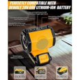 thumbnail image 5 of Cordless Bluetooth Wireless Portable Speaker for 18V Battery with TWS Pairing Function, Dual USB Port, RGB Light, 5 of 5
