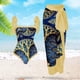thumbnail image 2 of Traje De Baño Damas 2 piezas de traje de baño de playa para mujer con cordones y vestido para deportes acuáticos (S amarillo) Ndcxsfigh Para Estrenar, 2 of 8