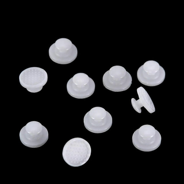 10pcs Dental Orthodontic Composite Ceramic Lingual Buttons Bondable Round/Rectangular Base