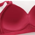 thumbnail image 3 of Kyusrd Full Coverage Bras For Women Adjustable Strap No Underwire Comfort Gathering Push Up Breathable Bralette Bras Solid Color Comfortable Wireless Bras 2Pcs, 3 of 8