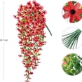thumbnail image 7 of ToyKingdee Vibrant Trailing Artificial Flower Bush, Lifelike Cascading Foliage for Indoor and Outdoor Decor, 7 of 7