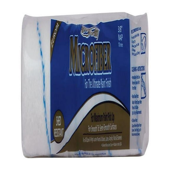Arroworthy  Microfiber 14 x 14 in. Paint Roller Cover for Smooth to Semi-Smooth Surfaces, White