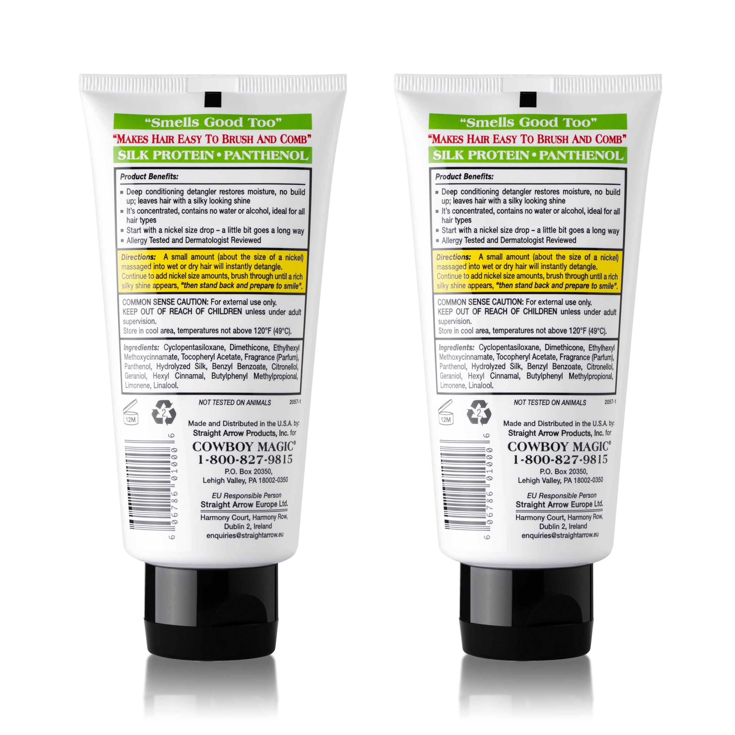 Cowboy Magic Detangler & Shine (2 Pack, 4 oz Each) – Deep Conditioning, Detangles & Adds High-Reflecting Shine for Horses
