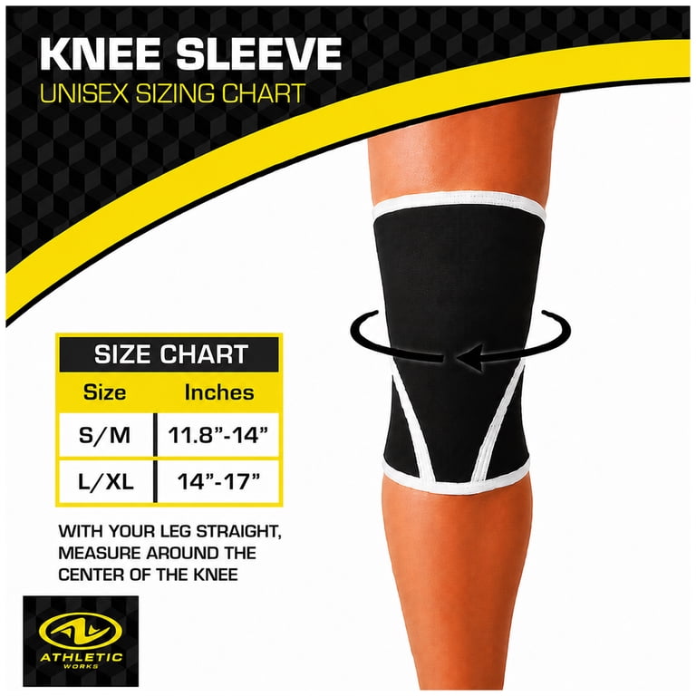 Athletic Works Knee Support Sleeve - Small/Medium - Walmart.com