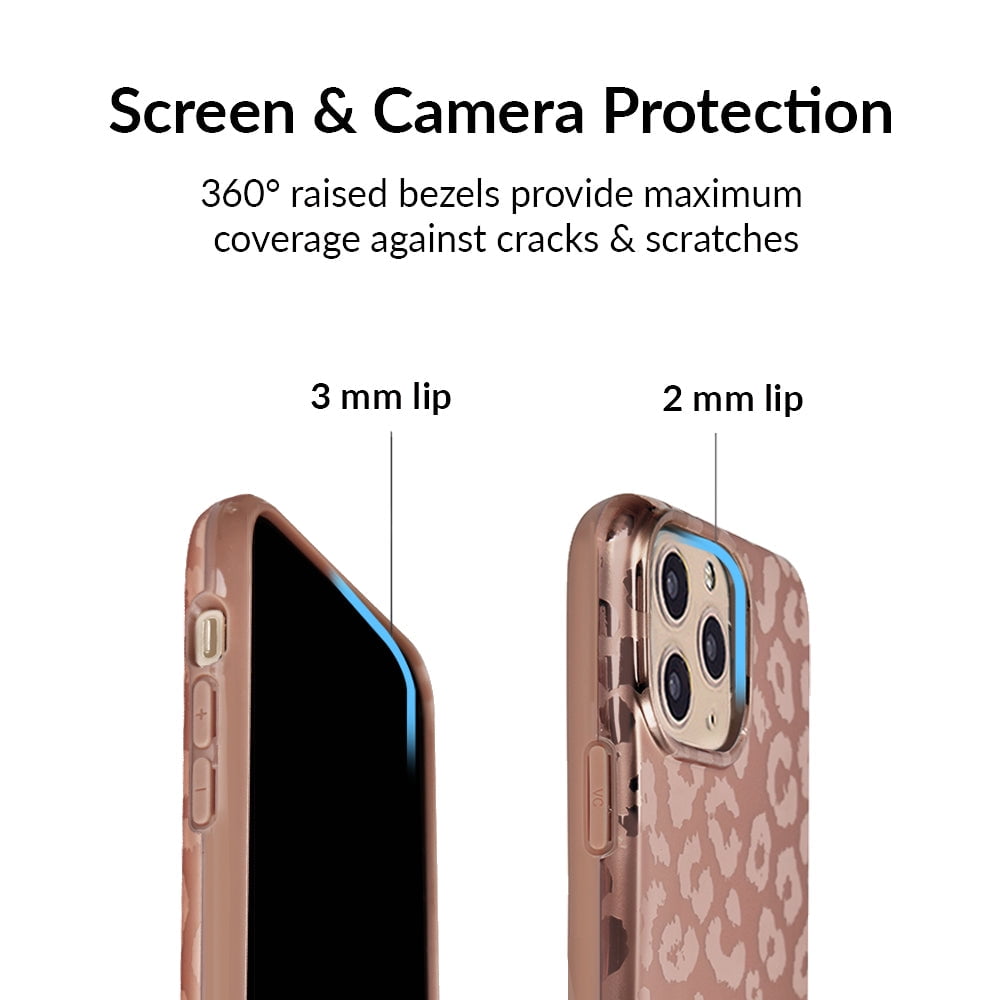 Velvet Caviar for iPhone 11 Pro Max Case - Cute Protective Phone Cases for Women - Bronze Chrome Leopard