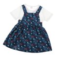 thumbnail image 3 of los vestidos sin mangas de la camiseta del algodón del vestido floral de la correa de la muchacha del niño fijaron los 110cm Sunnimix Vestidos Niñas Niño, 3 of 8