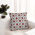 thumbnail image 6 of Fuzoiu Insects Print Square Pillow Cover,Hidden Zipper Design,Luxury Square Pillow Case, Throw Pillow,Couch Cushion-22"x22", 6 of 7