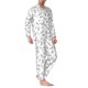 thumbnail image 2 of Balery Sea Turtle Pijama para Hombre de Dos Piezas con Manga Larga, Conjunto de Dormir y Descanso Suave con Bolsillos-Large, 2 of 7