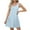 Light Blue#1, variant on pstuiky Sundresses for Women , Slip Dress Solid Color Sleeveless Crew Neck Sundresses Knee Length Dresses Vacation Dresses for Women Graduation Army Green L
