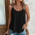 thumbnail image 2 of RYRJJ Women's Tank Tops Eyelet Embroidery Sleeveless Spaghetti Strap Shirts Scoop Neck Loose Fit Casual Summer Flowy Cami Blouse(Black,XL), 2 of 7