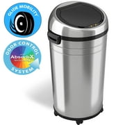 iTouchless Stainless Steel Sensor Trash Can with Odor Filter System, 23 Gallon