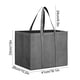 thumbnail image 3 of Bolsa De Tela Bolsas de supermercado reutilizables y plegables de color gris con asa larga para compras y almacenamiento (1 unidad) JASKFLY, 3 of 8
