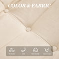 thumbnail image 5 of Homefun Lounge Chair with Ottoman,Modern Bean Bag Floor Chair with Non-Slip Base,Soft Chenille Reading Chair,No Assembly Required,Beige, 5 of 7