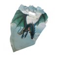 thumbnail image 5 of Honeii Cloud Sky Green Dragon print Pet Bandana，a stylish triangle accessory perfect for small to large dogs, puppies, and even cats, 5 of 5