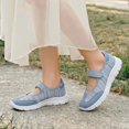 thumbnail image 4 of YOURDIARY Womens Mary Jane Walking Shoes Breathable Mesh Hook and Loop Non-Slip Casual Sneakers, 4 of 7
