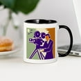 thumbnail image 3 of CafePress - Cameraman Film Crew Vintage Video Movie Camera Mug - 11 oz Ceramic Mug - Novelty Coffee Tea Cup, 3 of 4