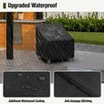 thumbnail image 4 of 2 Pack Outdoor Chair Covers Waterproof, Patio Furniture Covers for Rocking Chair, Fits up to 38W x 40D x 34H Inches, Air Vent and Handles Included, Black, 4 of 7