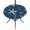 Prussian Blue, Denim, Slate, variant on Round Outdoor Tablecloth with Umbrella Hole and Zipper, Vintage Mint Green Starfish Tablecloth with Elastic Waterproof, Summer Coastal Beach Marine Life Patio Table Covers for 31" - 35" Pool Tables