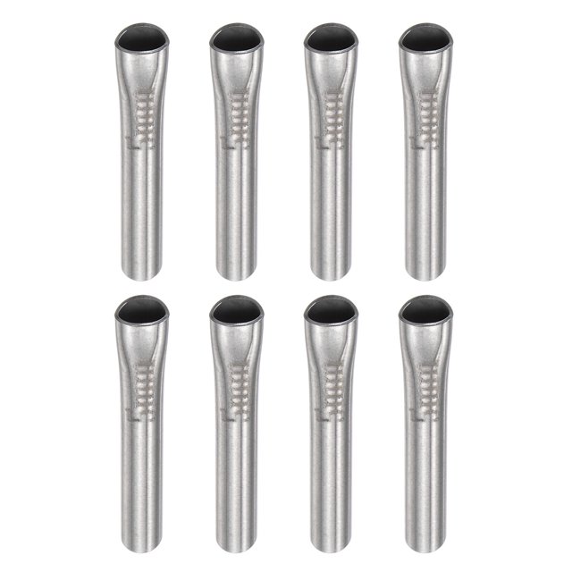 Unique Bargains 8Pack Buses de Calfeutrage, Outil de Buse de Calfeutrage Réutilisable en Acier Inoxydable de 5 Mm de Largeur