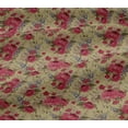 thumbnail image 4 of oneOone Cotton Jersey Pale Yellow Fabric Stripe|Leaves & Floral Artistic Quilting Supplies Print Sewing Fabric By The Yard 58 Inch Wide, 4 of 4