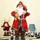 thumbnail image 5 of Navidad Santa Claus sosteniendo oso De peluche para muñeca figuritas De pie estatuas decoración Navidad juguete ornamental coleccionable, 5 of 5