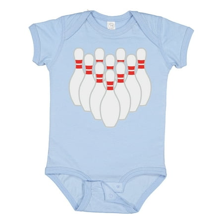 

Inktastic Ten Pins for Bowling Boys or Girls Baby Bodysuit