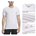 thumbnail image 5 of Indefini Men's Micro Modal Undershirts V-Neck Soft Comfy Slim Fit Tees Short Sleeve Men T-Shirts in 3 Packs, 5 of 6