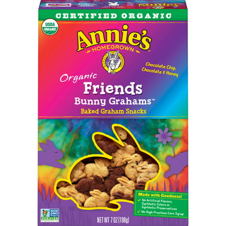 Annie's Organic Friends Bunny Grahams Snacks Baked Graham Snacks, 7