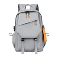 thumbnail image 1 of Mochila impermeable para ordenador portátil perfecl con compartimentos de carga USB Gris, 1 of 8