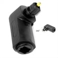 thumbnail image 3 of 2PCS Digital Audio Video Cables Digital Optical 90 Degree Audio Cable Adapter Male to Female Right Angle Toslink, 3 of 6