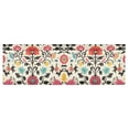 thumbnail image 6 of Yayeee Kitchen Valance Rod Pocket 54" x 18" Living Room Window Curtain, Beige Red Floral, 6 of 6