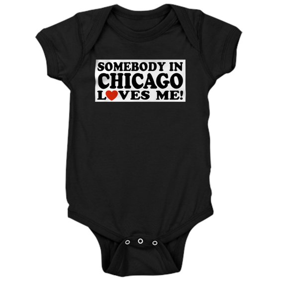 CafePress - Somebody In Chicago Loves Me Infant Creeper Body S - Cute Infant Bodysuit Baby Romper
