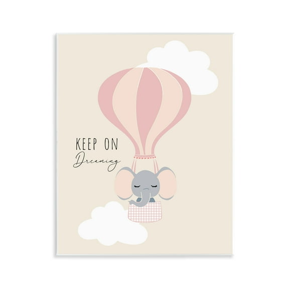 Stupell Industries Inspiring Keep On Dreaming Quotes and Sayings Painting Unframed Art Print Wall Art, 11 x 14