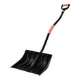 thumbnail image 2 of Dranite Snow Shovel for Driveway, 17" Wide Plastic Blade with Aluminum Edge, D-Grip Handle, Large Capacity Lightweight Snow Removal Shovel for Driveway Garden Car Camping, 2 of 10