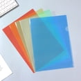 thumbnail image 7 of PP L-Shaped Single Sheet Folder With Clip For Student Test Paper Storage - Red, 7 of 7