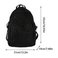 thumbnail image 3 of SUSHANG Student Large Capacity Cargo Backpack Solid Color Multi Layer Pocket Schoolbag for School & Travel College Student School Bag, 3 of 4