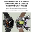 thumbnail image 2 of Rainbuvvy T95 Smart Watch 1.52 Inch Portable Earphones Built-in Charging Box Exercise Record Health Monitoring Can Answer/Make Calls Sports Watch (Free Black Silicone Strap with Purchase), 2 of 21