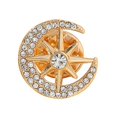 thumbnail image 7 of fuxzkrlz Moon Star Design Brooch Pin for Women, Rhinestones Inlaid Brooch Pin for Dress, Coat, Shawl, Zinc Alloy Badge for Mother, Wedding, 7 of 7