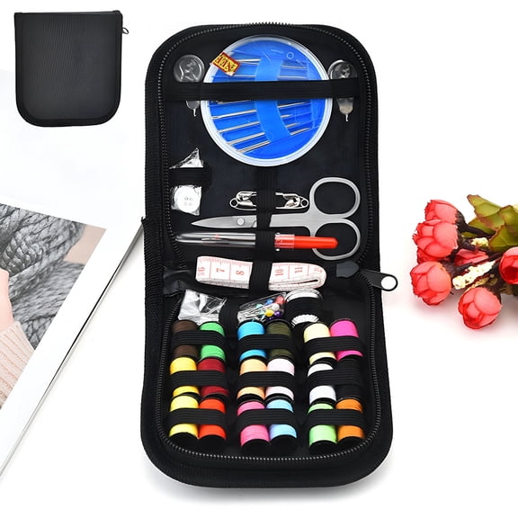 BESTSKY 2026 New Arts and Crafts for Kids Ages 8-12 Girls Drawing Sewing Kit Diy Sewing Supplies with Portable Assorted Hand Sewing Kit Sewing Kit with Case Scissors Needles Tape Measure and Other